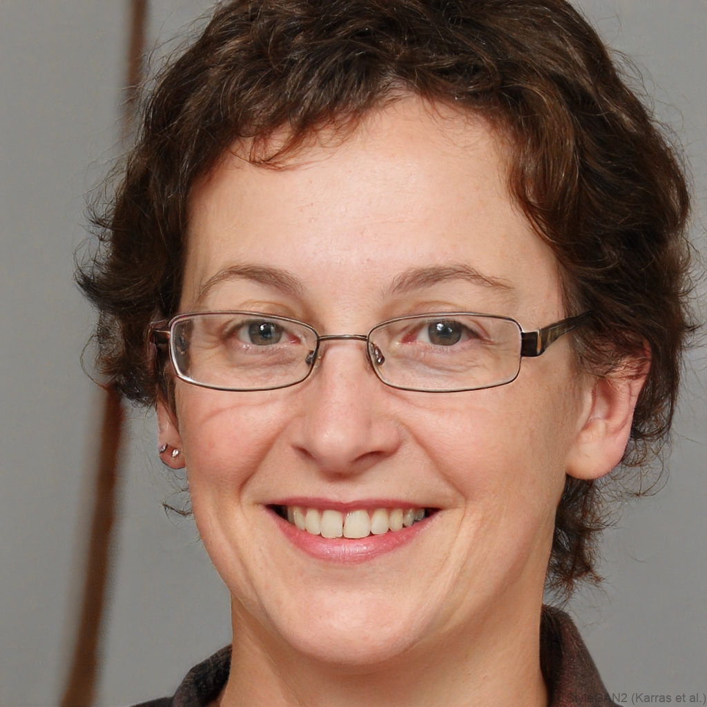 Áine O'Connor smiling in a bright setting